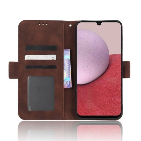 Чехол-книжка Skin Feel Calf для Samsung Galaxy A24 4G - коричневый