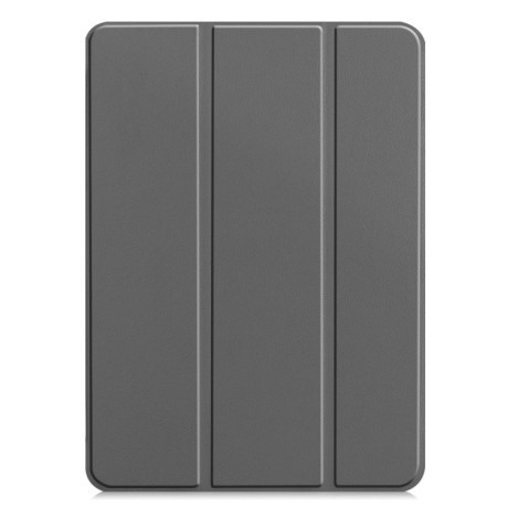 Чехол-книжка Custer Pattern Pure Color на iPad Pro 13 2024 - серый