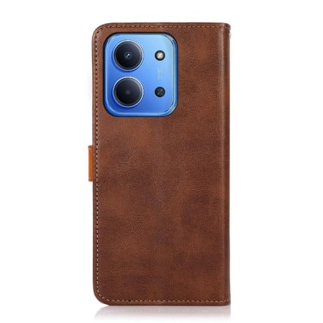 Чехол-книжка KHAZNEH Cowhide Texture на Xiaomi Redmi 15C 5G / 4G EU 173mm - коричневый
