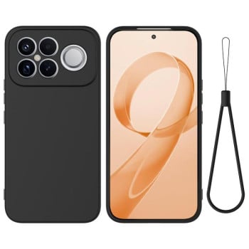 Силіконовий чохол Solid Color Liquid Silicone на Xiaomi Redmi K90 Pro Max / Poco F8 Ultra — чорний
