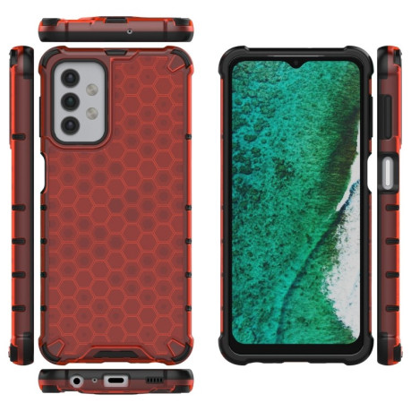 Противоударный чехол Honeycomb на Samsung Galaxy A32 5G- красный