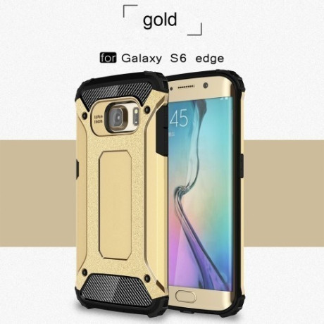 Противоударный Чехол Rugged Armor Gold для Samsung Galaxy S6 Edge / G925