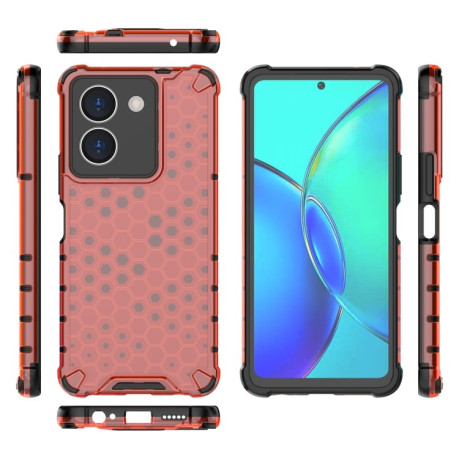 Протиударний чохол Honeycomb на Vivo Y36 4G Global - червоний