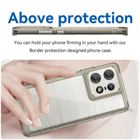 Противоударный чохол Colorful Acrylic Series для Motorola Moto Edge 50 Pro - серый