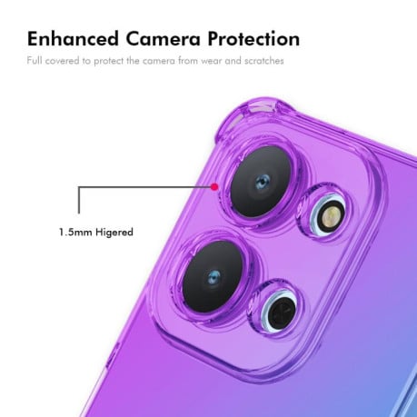 Противоударный чехол ENKAY Clear на Xiaomi Redmi 15C 5G / 4G EU 173mm - розово-золотой