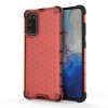 Противоударный чехол Honeycomb на Samsung Galaxy S20-красный