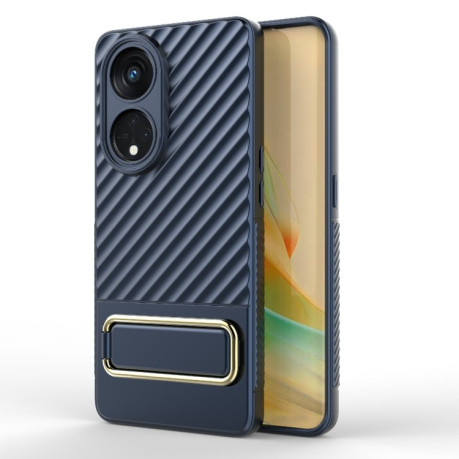 Протиударний чохол Wavy Textured для OPPO Reno8 T 5G - синій