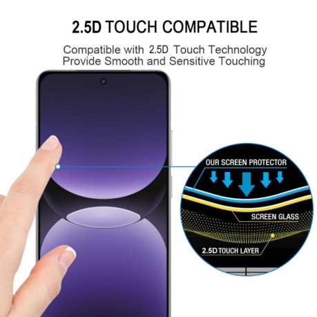 Защитное стекло 9H HD 3D Curved Edge (Full Glue) для Realme GT7 Pro