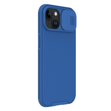 Чоловічий протиударний чохол NILLKIN CamShield (MagSafe) для iPhone 15 - синій