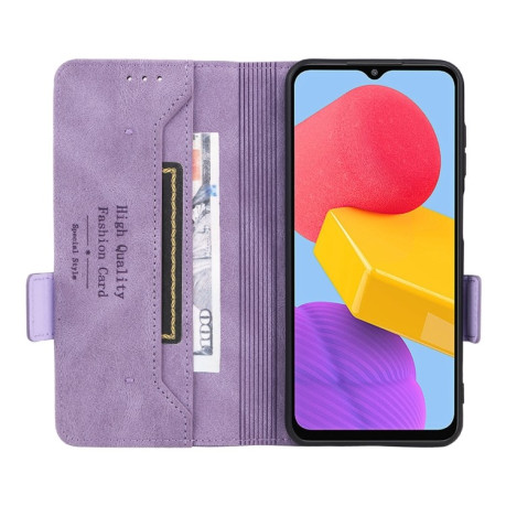 Чехол-книжка Magnetic Clasp Flip для Samsung Galaxy M13 4G - фиолетовый
