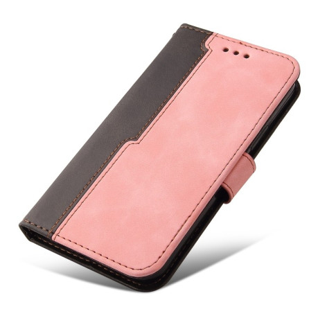 Чохол-книжка Business Stitching-Color для Xiaomi Redmi Note 11E/Redme 10 5G - рожевий