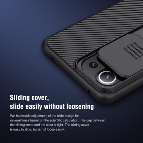 Противоударный чехол NILLKIN Black Mirror Series на Xiaomi Mi 11 Lite 4G / 5G - синий