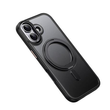 Чехол с подставкой 360 и MagSafe Magnetic Frosted на iPhone 17 - оранжевый