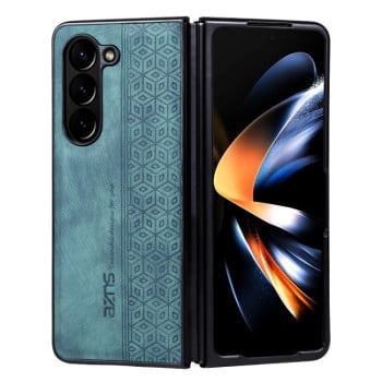 Чехол AZNS с 3D-тиснением и мягким покрытием Skin Feel на Samsung Galaxy Fold 6 - зеленый