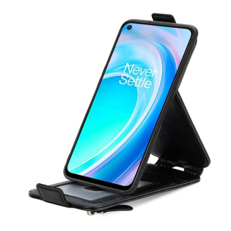 Флип-чехол Zipper Wallet Vertical для Realme 9 Pro/OnePlus Nord CE 2 Lite 5G - черный