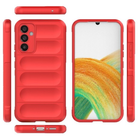 Силиконовый чехол Magic Flannel для Samsung Galaxy A34 5G - черный