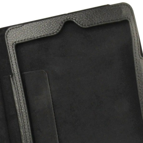 Чехол-книжка Litchi Texture 2-fold на iPad mini 1 / 2 / 3 - черный