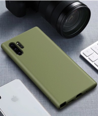 Противоударный чехол Starry Series на Samsung Galaxy Note 10+Plus- темно-зеленый
