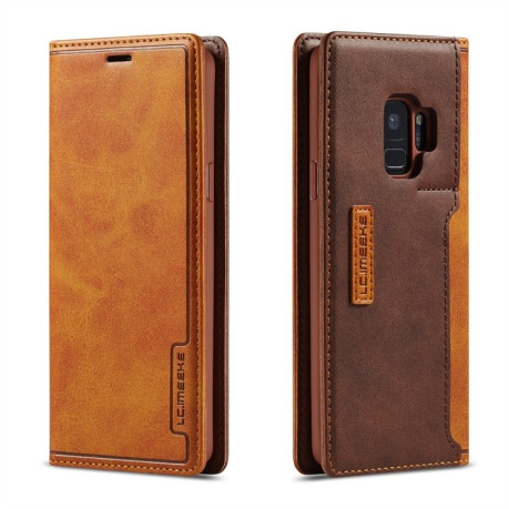 Чехол-книжка  LC.IMEEKE LC-001 на Samsung Galaxy S9+/G965 - коричневый