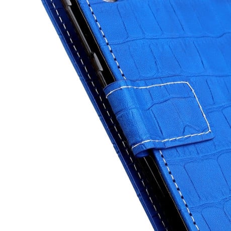 Чохол-книжка Magnetic Crocodile Texture на Samsung Galaxy A72 - синій