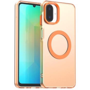 Протиударний чохол Candy Magsafe PC Hybrid TPU для Samsung Galaxy A07 4G - помаранчевий