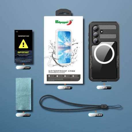 Чехол Gradient Color MagSafe Airbag на Samsung Galaxy A57 5G — радужный