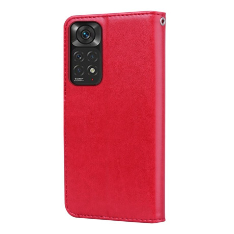 Чехол-книжка Rose Embossed для Redmi Note 11 4G Global / Note 11S - красный
