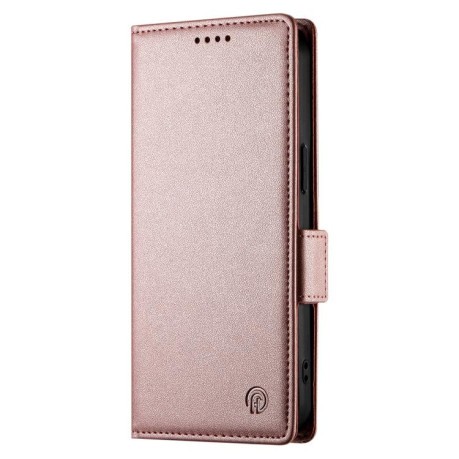 Чехол-книжка Side Buckle Magnetic Frosted Leather для OPPO Reno13 F/Reno13 FS - золото