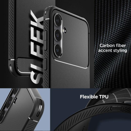 Оригинальный чехол Spigen Rugged Armor для Samsung Galaxy S23 FE - matt black