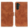 Чехол-книжка KHAZNEH Cowhide Texture на Samsung Galaxy A55 5G - коричневый