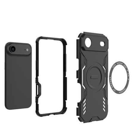 Противоударный чехол Butterfly Armor MagSafe Magnetic Ring для iPhone Air - зеленый