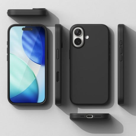 Оригінальний силіконовий чохол Ringke Silicone Magnetic з MagSafe на iPhone 17 - Black