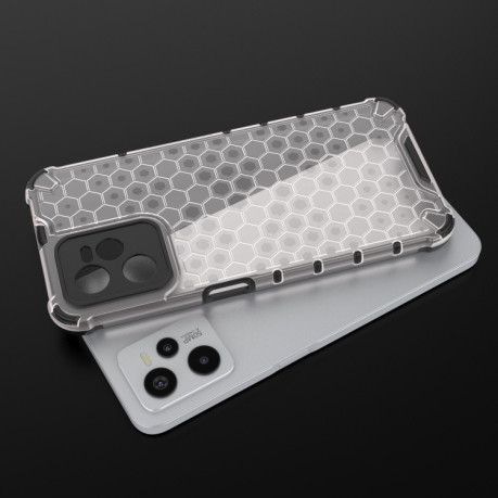 Противоударный чехол Honeycomb на Realme C35 - черный
