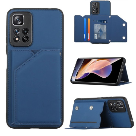 Противоударный чехол Skin Feel для Xiaomi Redmi Note 12 Pro 4G/11 Pro Global(4G/5G)/11E Pro - синий