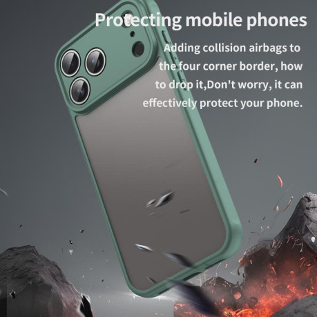 Чехол Fan Dun Series TPU Hybrid PC на iPhone 17 Pro Max - зеленый