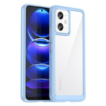 Протиударний чохол Colorful Acrylic Series із кольоровою силіконовою боковиною на Xiaomi Xiaomi Redmi Note 12 5G Global/Note 12 China/Poco X5 - блакитний