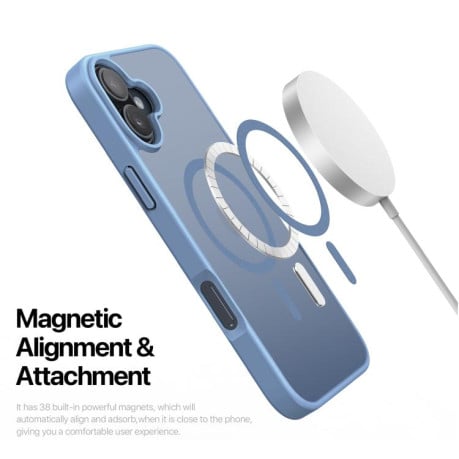 Чохол DUX DUCIS Yind Series із MagSafe гібрид на iPhone 17 - блакитний