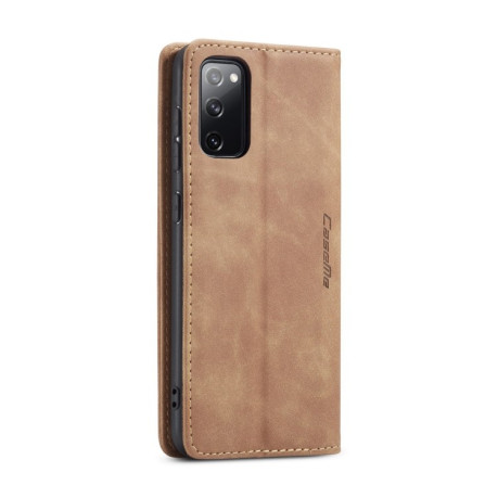 Чехол-книжка CaseMe 013 Multifunctional на Samsung Galaxy S20 FE - коричневый