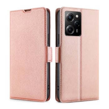Чохол-книжка Voltage Side Buckle для Xiaomi Poco X5 Pro / Redmi Note 12 Pro - рожеве золото