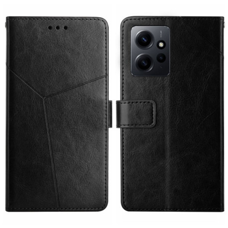 Чехол-книжка Y-shaped Pattern для Xiaomi Redmi Note 12 4G Global - черный