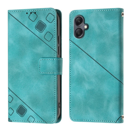 Чохол-книжка Skin-feel Embossed Samsung Galaxy A05 - зелений