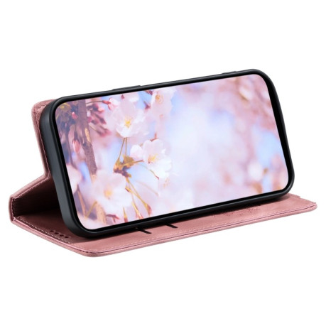 Чехол-книжка Totem Embossed Magnetic Leather для Google Pixel 8 Pro - розовое золото