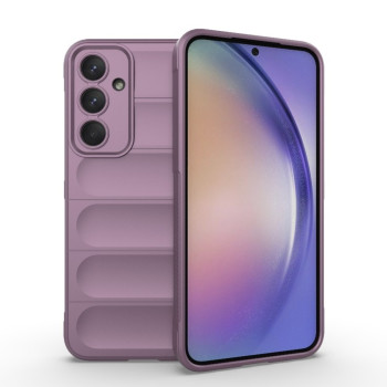 Силиконовый чехол Magic Flannel для Samsung Galaxy A35 5G - фиолетовый