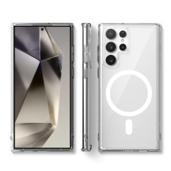 Чохол протиударний Magsafe Magnetic Shockproof  для Samsung Galaxy S25 Ultra 5G - прозорий