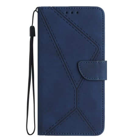 Чехол-книжка Stitching Embossed Leather на Xiaomi 15T - синий