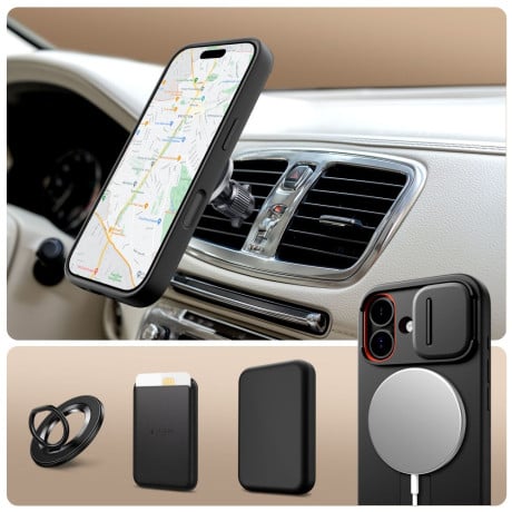 Чохол Tech-Protect Kevlar Aura з MagSafe на iPhone 17 - Black