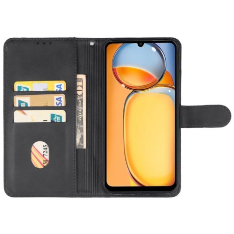 Чехол-книжка EsCase Leather для Redmi 14C 4G/Poco C75/Redmi A4 5G - черный