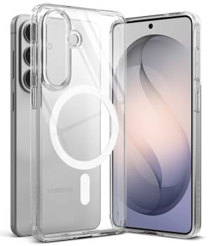 Оригинальный чехол Ringke Fusion Magnetic MagSafe для Samsung Galaxy S26 — прозрачный