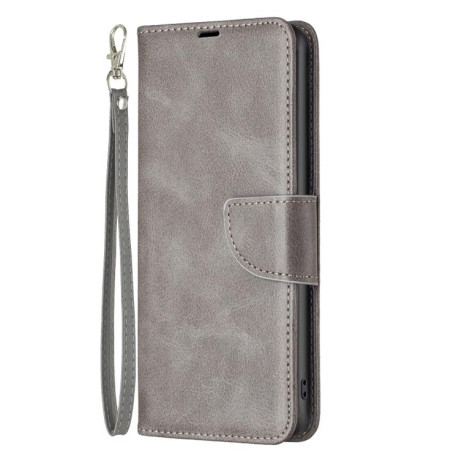 Чехол-книжка Retro Lambskin Textureдля Xiaomi Redmi Note 14 4G - серый