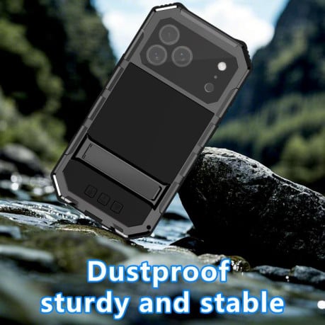 Протиударний чохол R-JUST Life Waterproof на iPhone 17 Pro - чорний